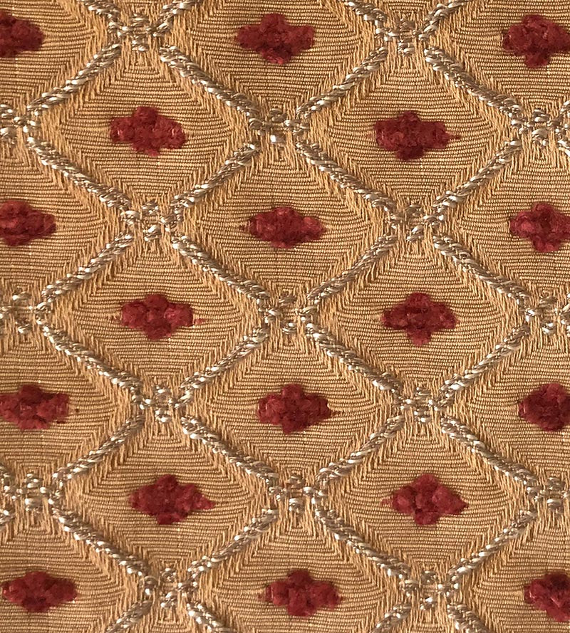 Old World Weavers Jewel Tones Peach Fabric Sample VG01260008