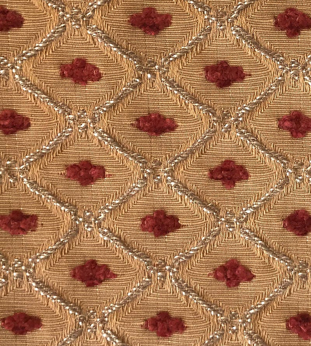 Old World Weavers Jewel Tones Peach Fabric Sample VG01260008