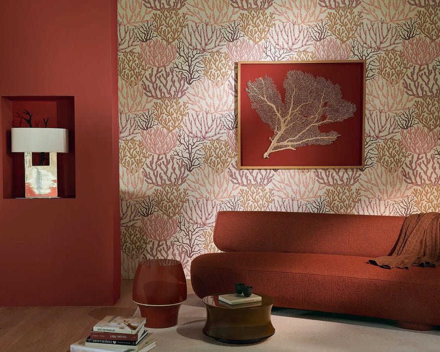 Pierre Frey Acropora Corail Wallpaper Sample FP009001