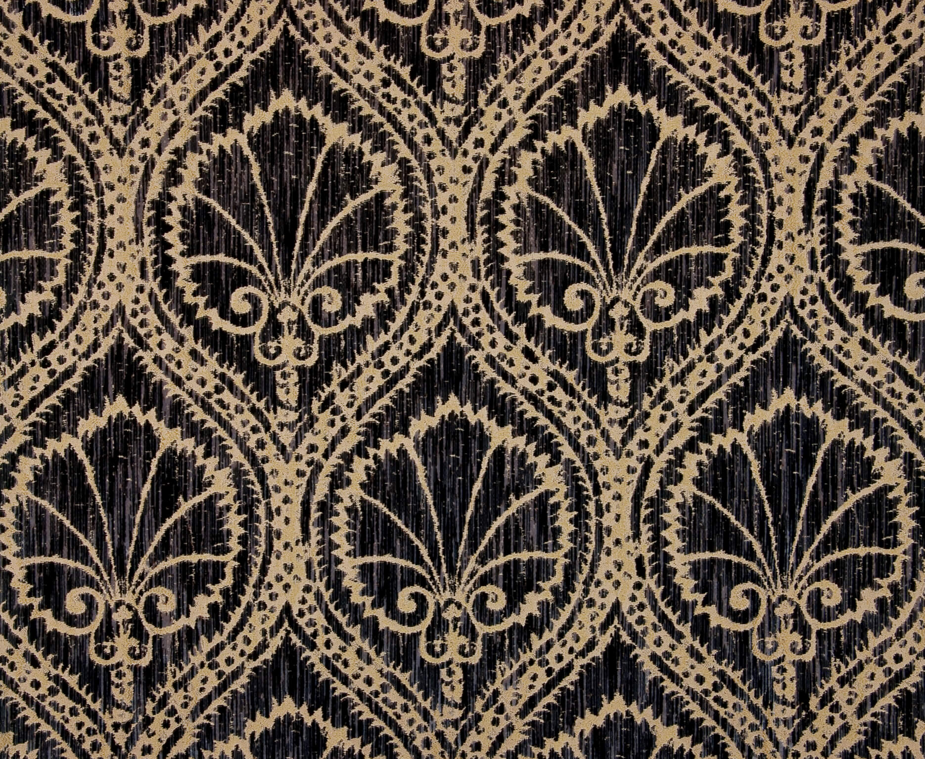 Fadini Borghi Sforza Nero Fabric Sample I5004005