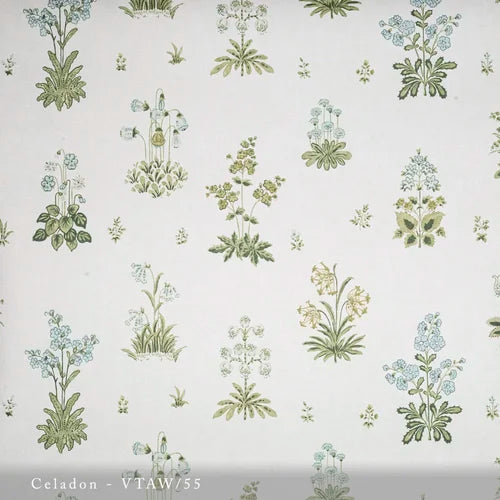 Lisa Fine Vita Wallpaper Celadon Wallpaper Sample VTAW-55