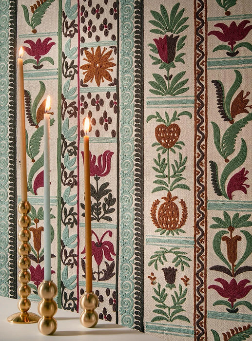 Pierre Frey Fleurs De Lumiere Lagon Wallpaper Sample FP212001
