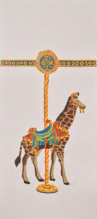 Pierre Frey La Girafe Du Carrousel Multicolore Fabric Sample F4071001