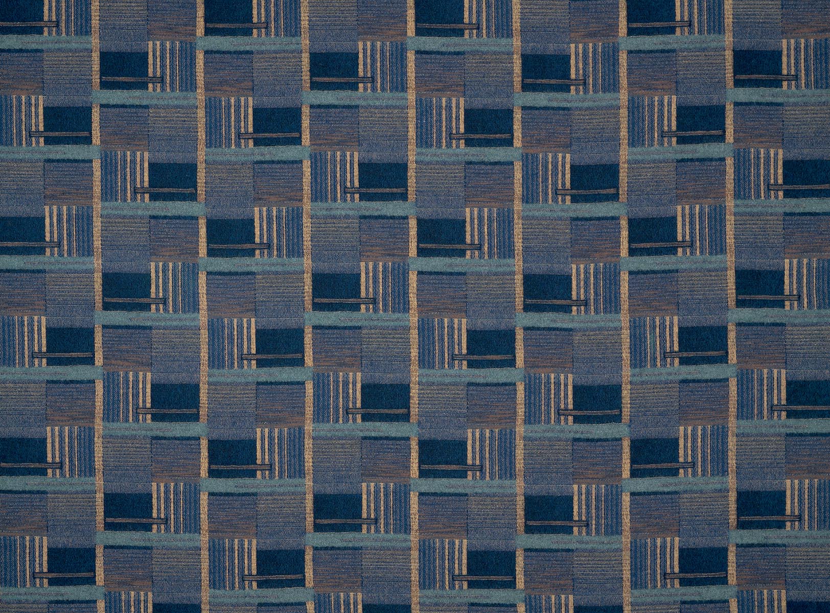 Pierre Frey Yutaka Indigo Cafe Fabric Sample F3816003