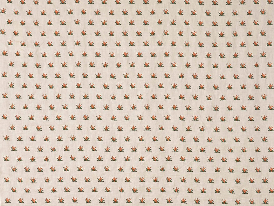 Braquenie Coulonges Contrefond Mandarine Fabric Sample B7660002