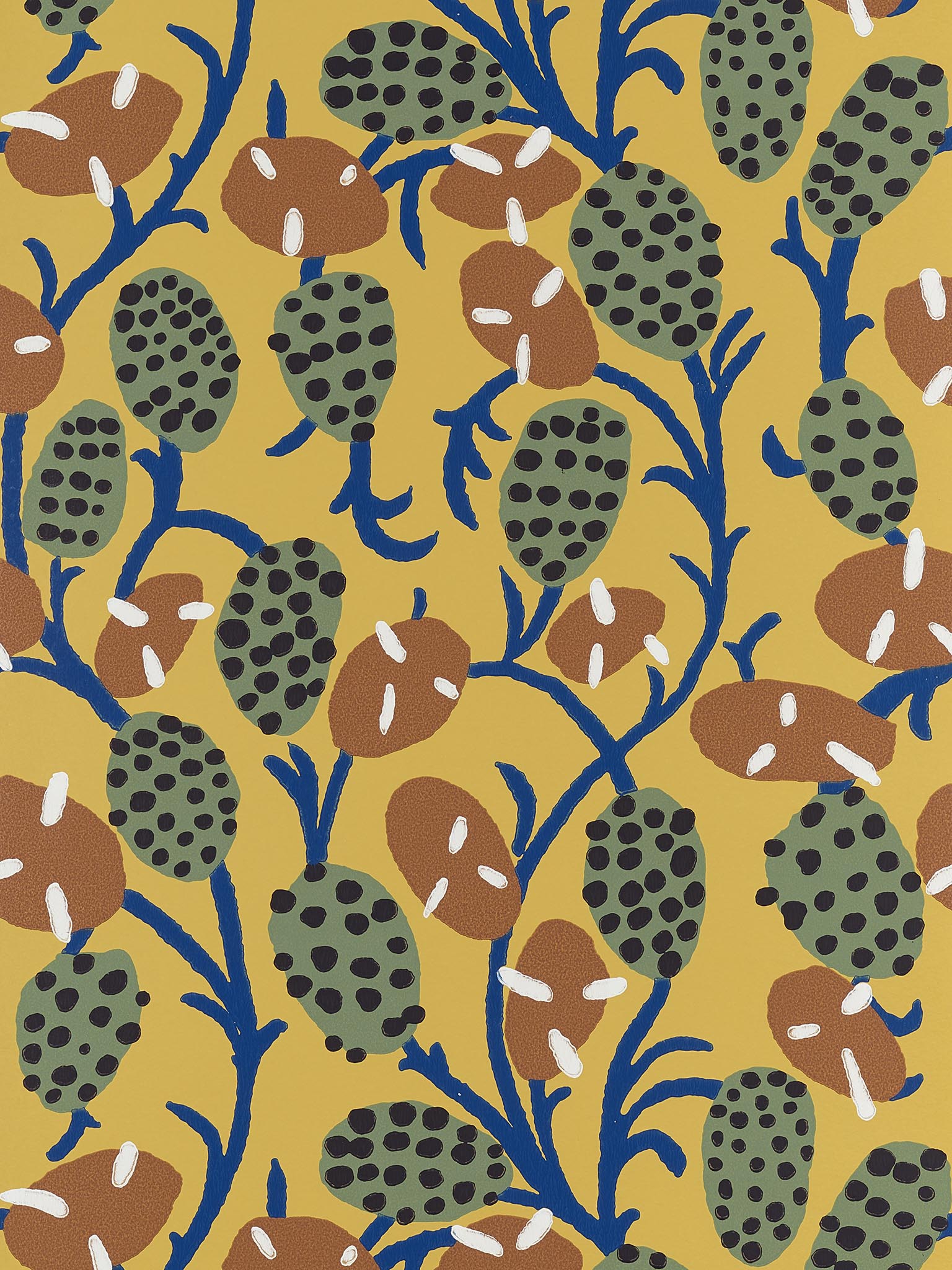 Pierre Frey Sennefer Ocre Wallpaper Sample FP885004