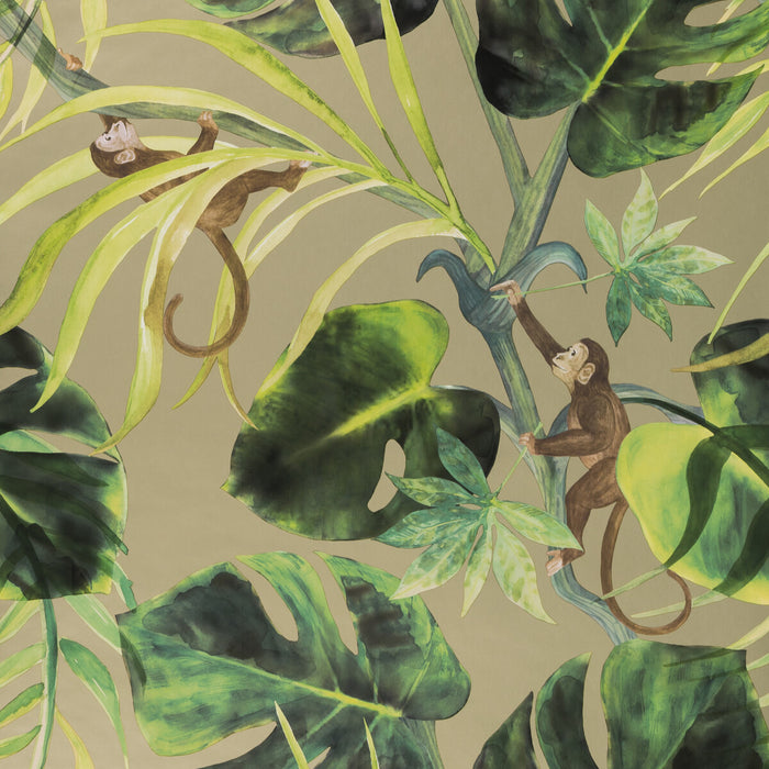 Clarke & Clarke Monkey Business Gilver Wallpaper W0083/02.CAC.0