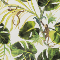 Clarke & Clarke Monkey Business Natural Wallpaper W0083/04.CAC.0