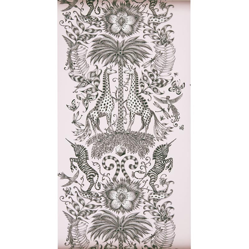 Clarke & Clarke Kruger Pink Wallpaper Sample W0102/07.CAC.0
