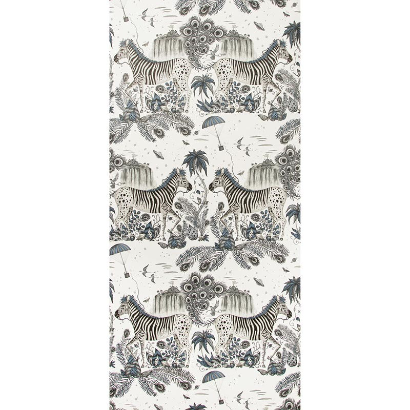 Clarke & Clarke Lost World Blue Wallpaper W0117/01.CAC.0