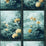 Clarke & Clarke Artus Denim Ochre Wp Wallpaper Sample W0155/02.CAC.0