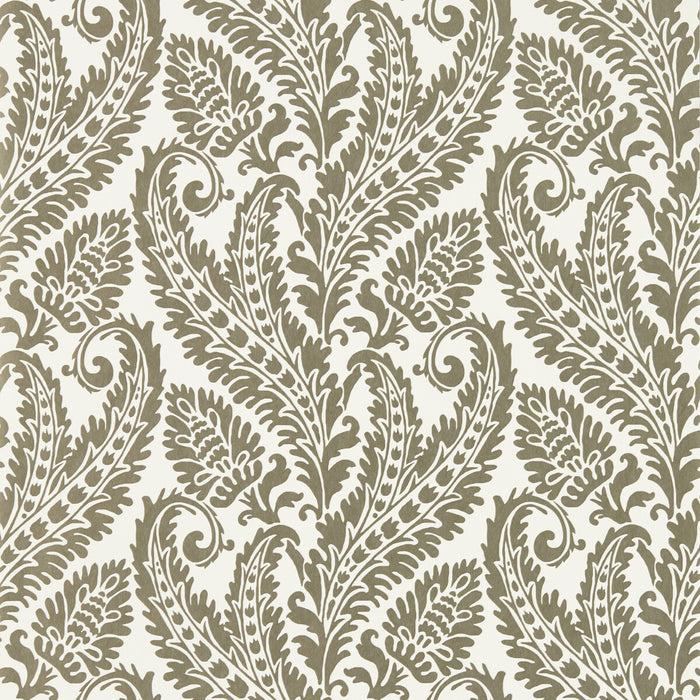 Clarke & Clarke Regale Gilver Ivory Wp Wallpaper Sample W0161/02.CAC.0