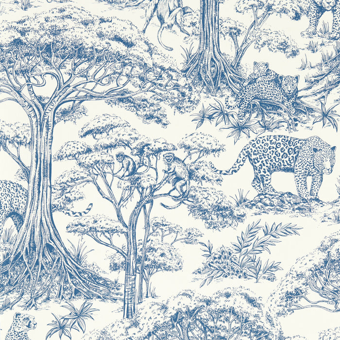 Clarke & Clarke Kisumu Caribbean Wp Wallpaper Sample W0185/01.CAC.0