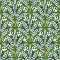 Clarke & Clarke Attingham Cobalt Green Wp Wallpaper W0193/01.CAC.0