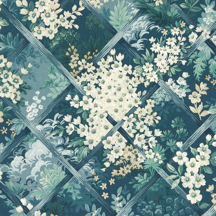 Clarke & Clarke Maymont Midnight Wp Wallpaper Sample W0195/02.CAC.0