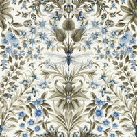 Clarke & Clarke Mirabell Denim Wp Wallpaper W0196/01.CAC.0