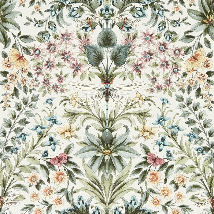 Clarke & Clarke Mirabell Summer Wp Wallpaper Sample W0196/03.CAC.0