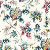 Clarke & Clarke Sizergh Teal Berry Wp Wallpaper W0198/04.CAC.0