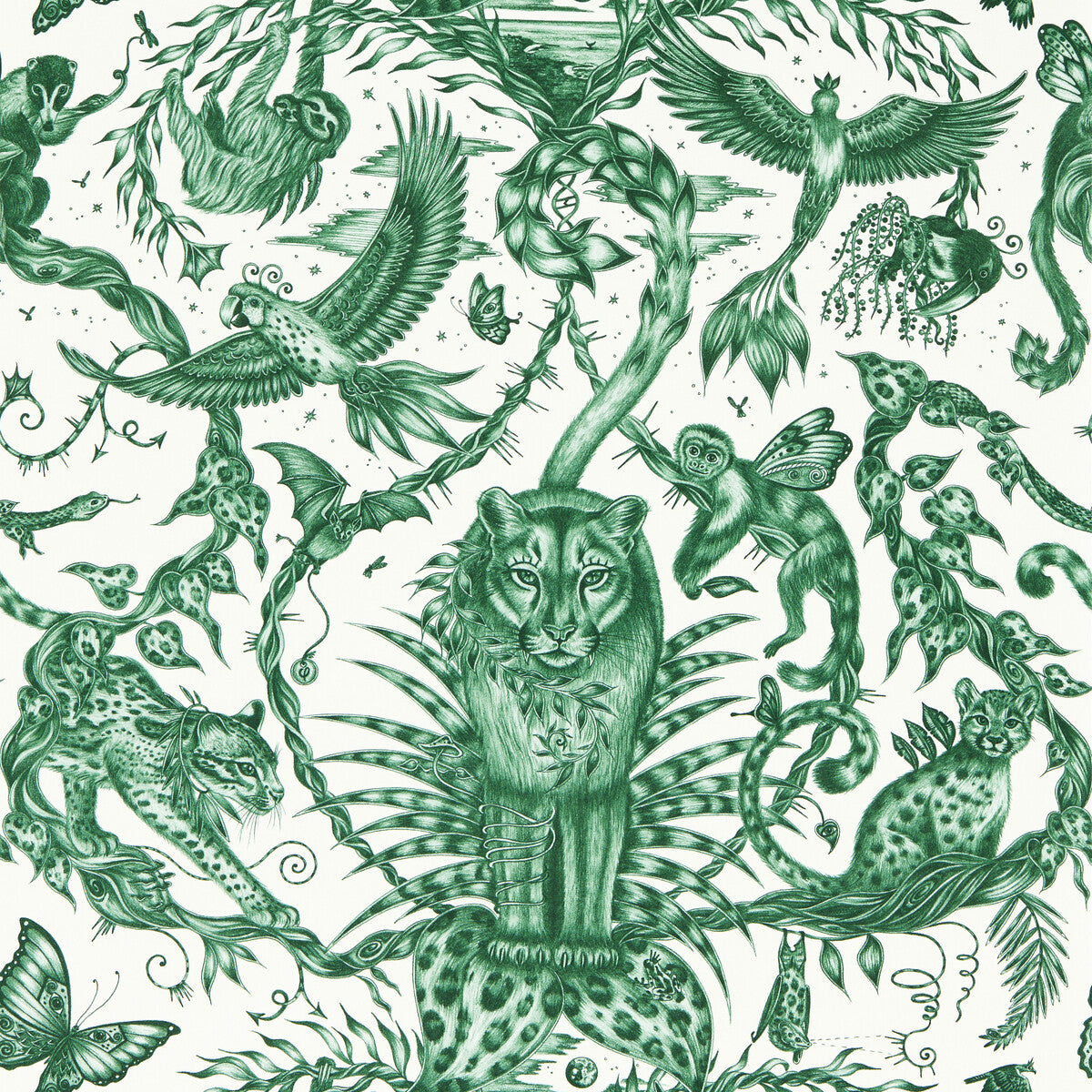 Clarke & Clarke Bosque Dreams Seafoam Wp Wallpaper W0213/05.CAC.0