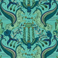 Clarke & Clarke Odyssey Mythos Peacock Wp Wallpaper W0215/02.CAC.0