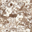 Clarke & Clarke Paradise Lost Sepia Wp Wallpaper Sample W0216/04.CAC.0