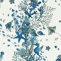 Clarke & Clarke Seaforest Blue Wp Wallpaper W0218/02.CAC.0