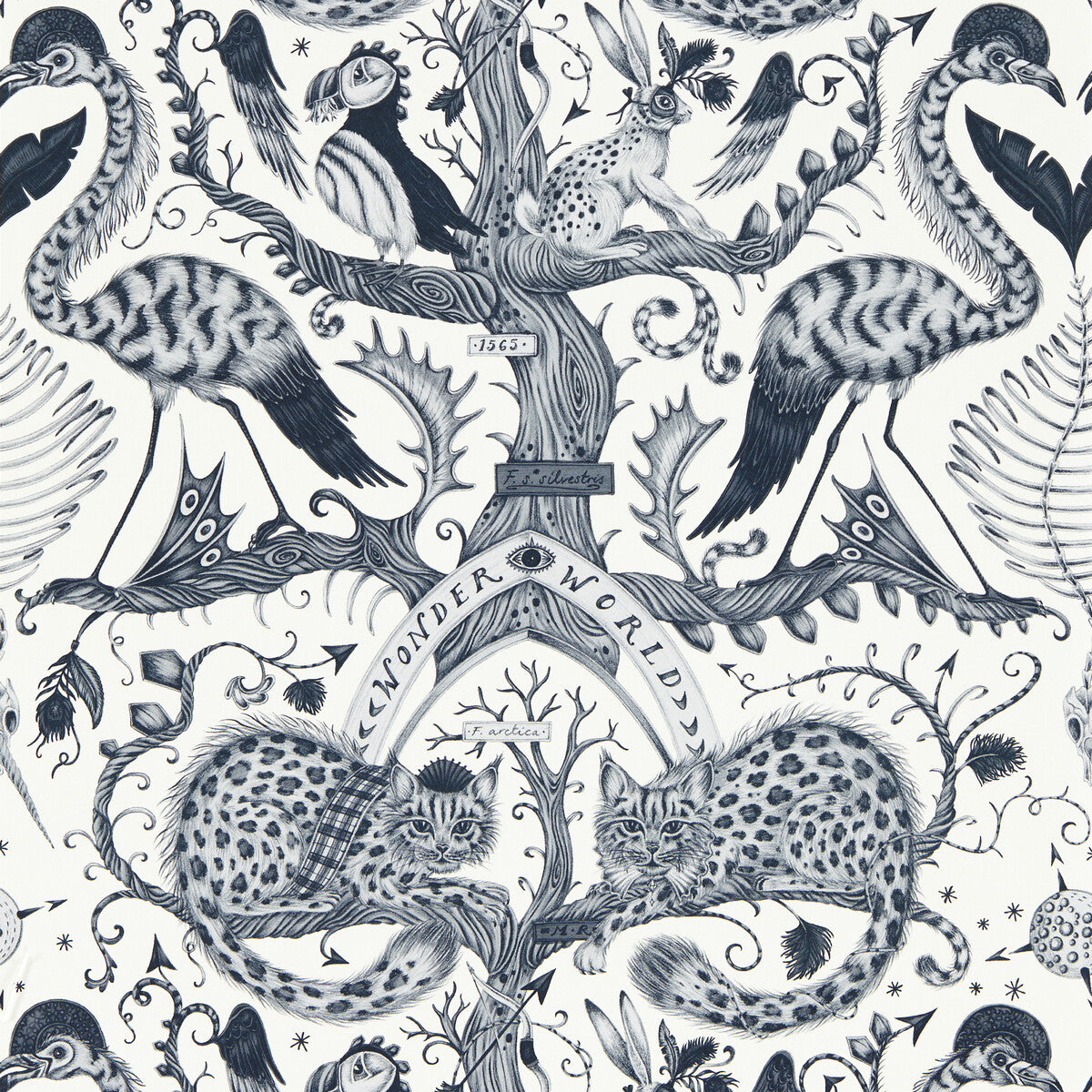 Clarke & Clarke Wonder World Mono Wp Wallpaper W0219/02.CAC.0