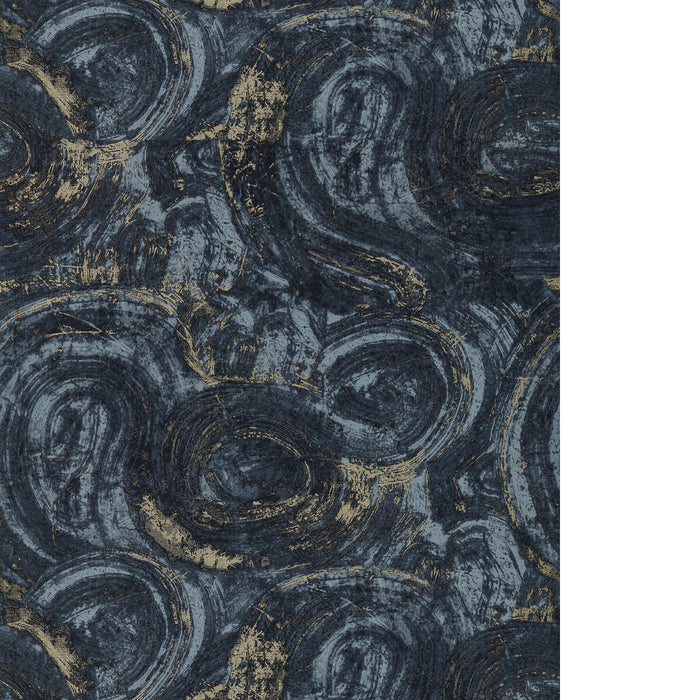 Clarke & Clarke Hatoum Ink/Gilver Wallpaper Sample W0222/02.CAC.0