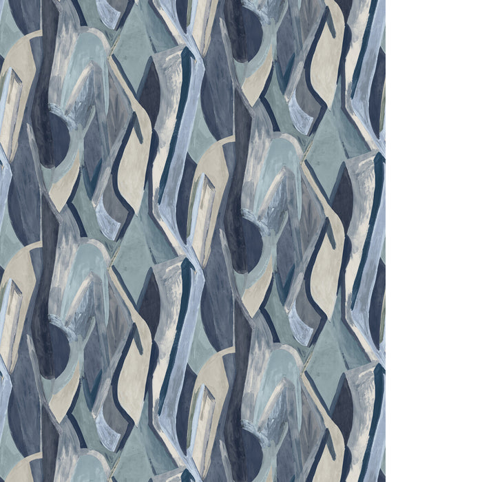Clarke & Clarke Dynamic Banner Ink Wallpaper Sample W0231/01.CAC.0