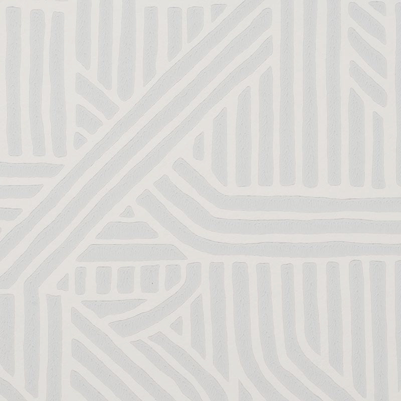 Holly Hunt Walls Cartography Pewter Wallpaper Sample W1042/03