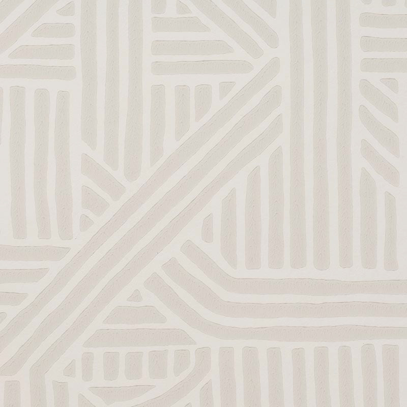 Holly Hunt Walls Cartography Limestone Wallpaper Sample W1042/04