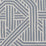 Holly Hunt Walls Cartography Indigo Wallpaper Sample W1042/08