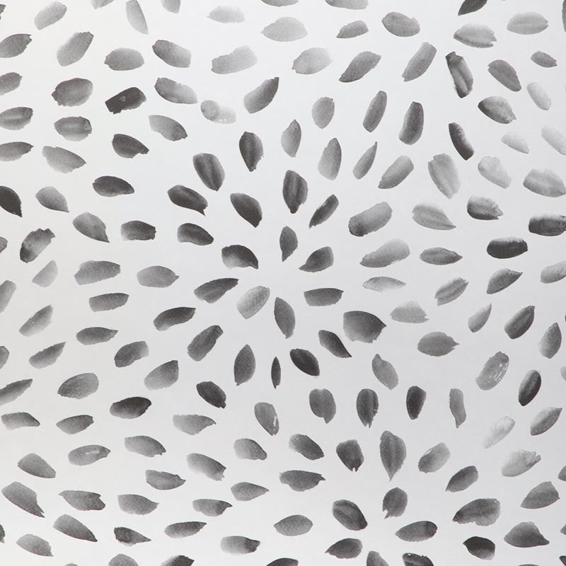 Kravet Couture Petal Blossom Wp Onyx Wallpaper Sample W3885.8.0