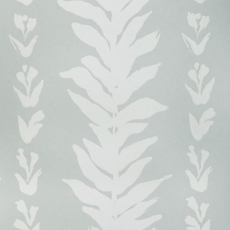Kravet Couture Climbing Leaves Wp Haze Wallpaper Sample W3937.52.0