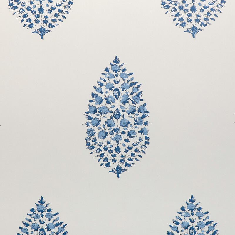 Kravet Couture Atelier Paisley Wp Lapis Wallpaper Sample W3938.50.0