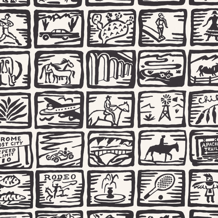 Kravet Couture Arizona Sketchbook Wp Coal Wallpaper Sample W4257.121.0