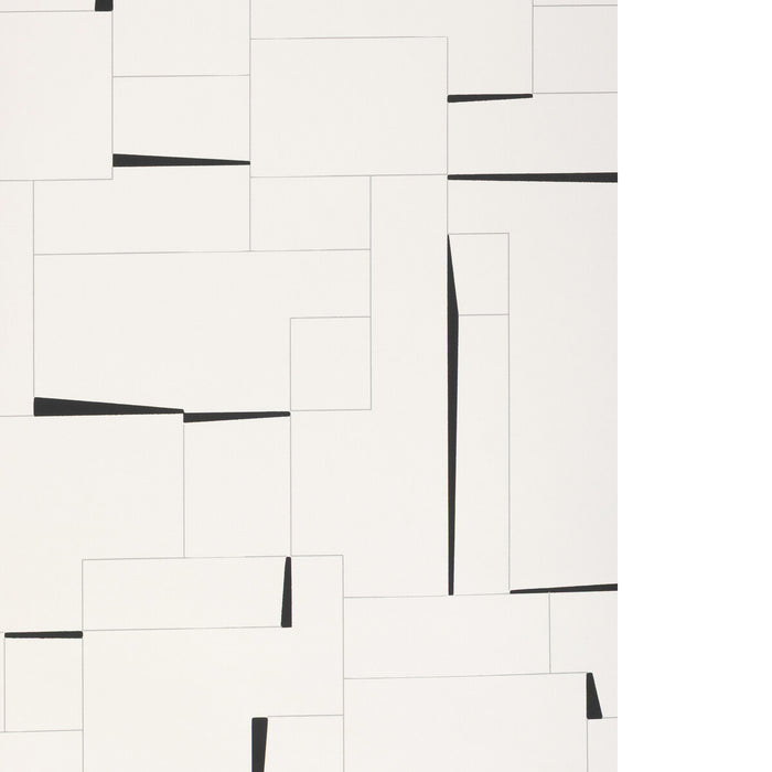 Kravet Couture Counterculture Ivory/Noir Wallpaper Sample W4397.121.0