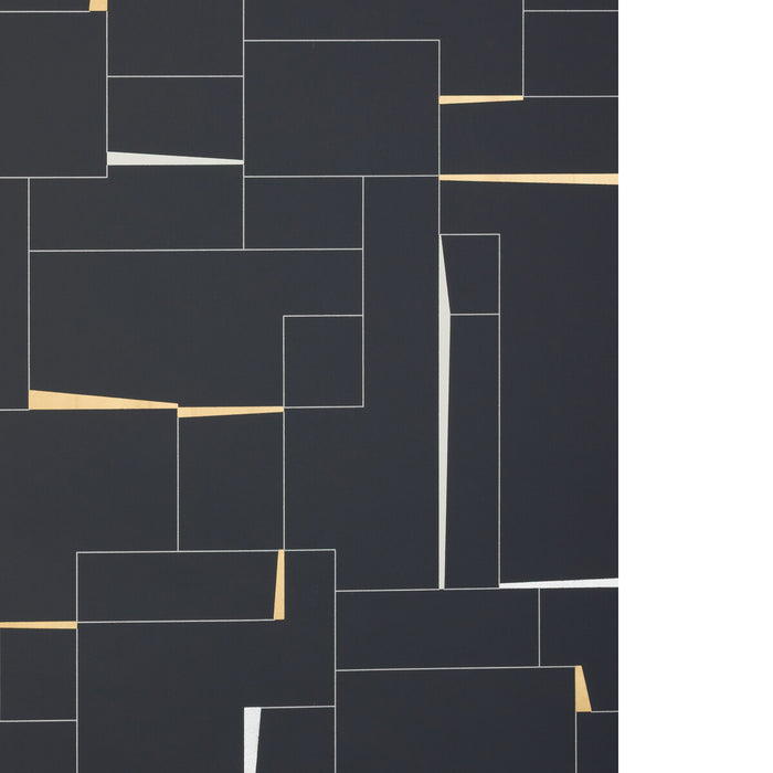 Kravet Couture Counterculture Ebony Wallpaper Sample W4397.816.0