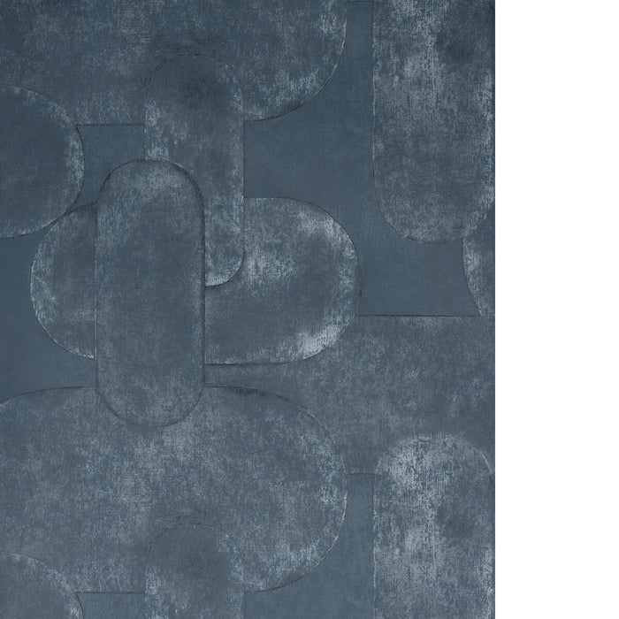 Kravet Couture Art Effect Indigo Wallpaper W4405.155.0