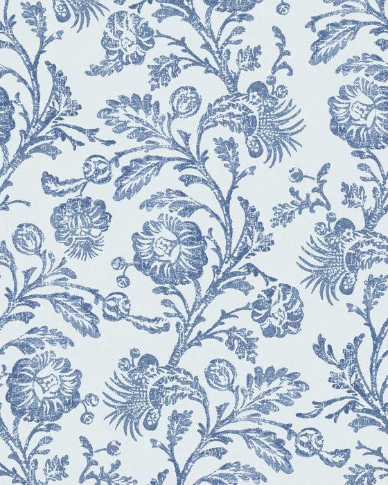 Kravet Couture Eunice Vine Wp Boca Blue Wallpaper W4439.5.0