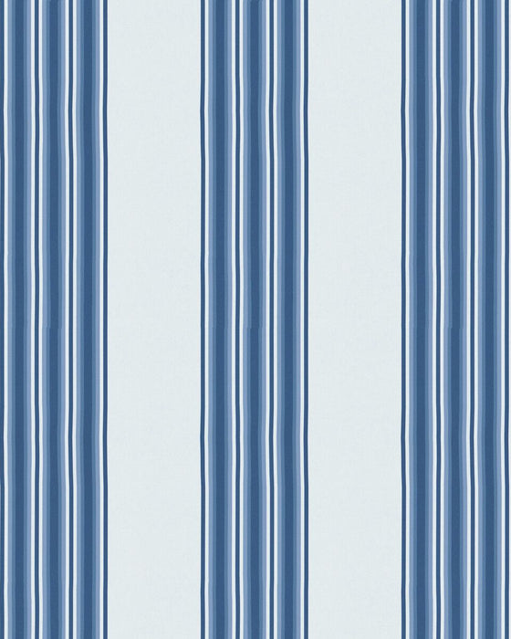 Kravet Couture Stuart Stripe Wp Boca Blue Wallpaper W4440.5.0