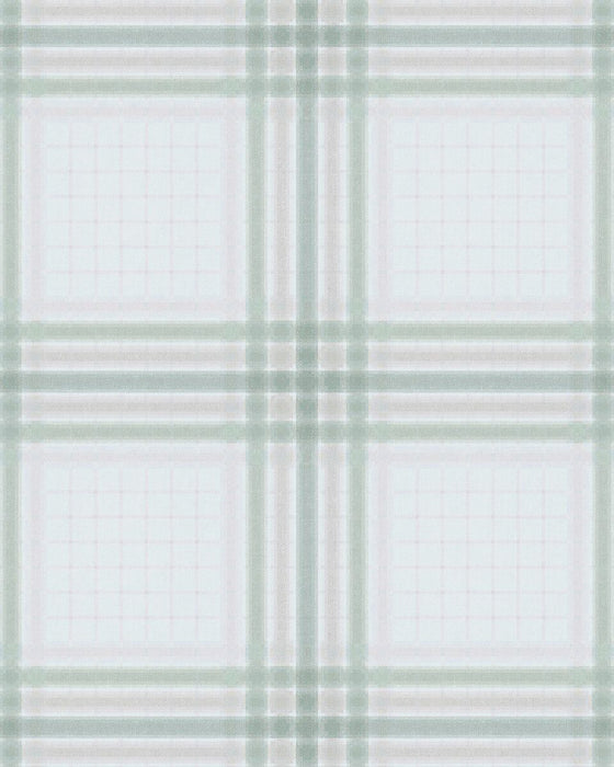 Kravet Couture Wayland Plaid Wp Surf Green Wallpaper W4441.316.0