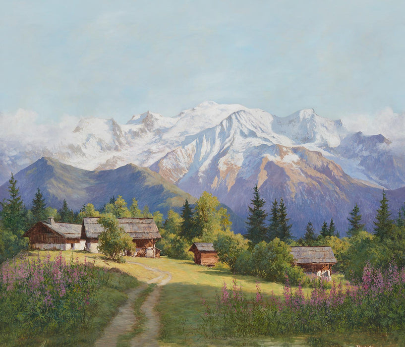 Pierre Frey La Vallee Du Mont Blanc Ete Wallpaper Sample FP994001