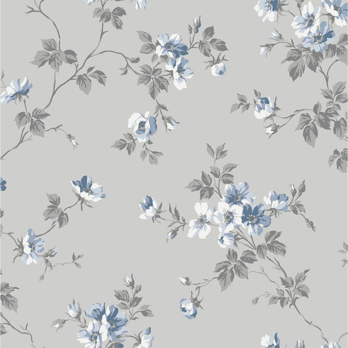 Winfield Thybony Charlotta Cornwall Blue Wallpaper Sample WDR1020.WT.0