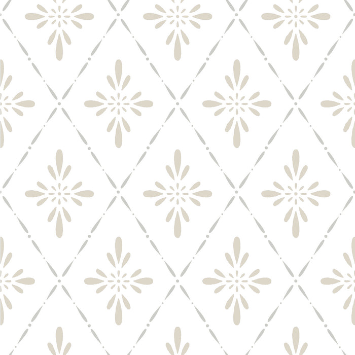 Winfield Thybony Trelliage Grey Wallpaper Sample WDR1057.WT.0