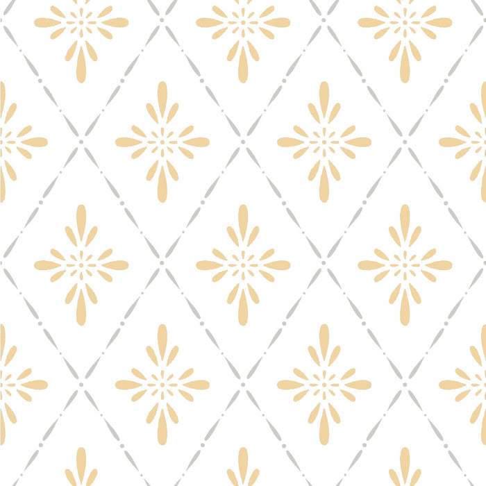 Winfield Thybony Trelliage Sunburst Wallpaper Sample WDR1060.WT.0