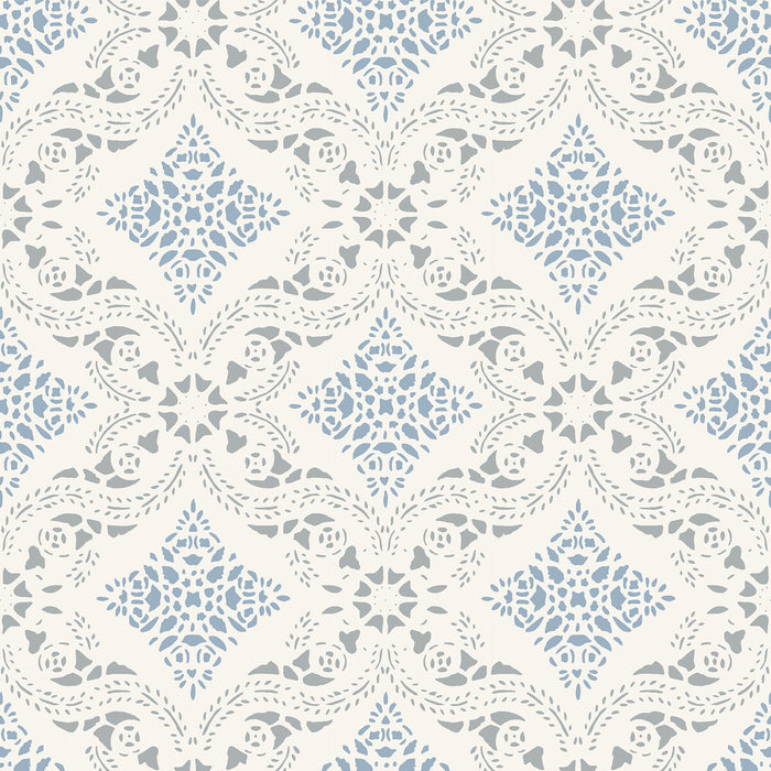 Winfield Thybony Morrissey Blue Wallpaper Sample WDR1062.WT.0