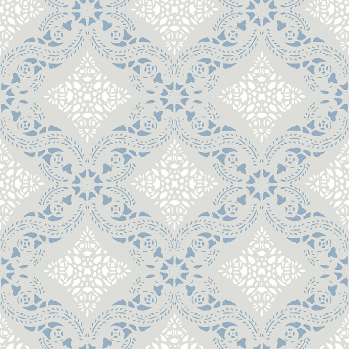 Winfield Thybony Morrissey Cornwall Blue Wallpaper WDR1063.WT.0