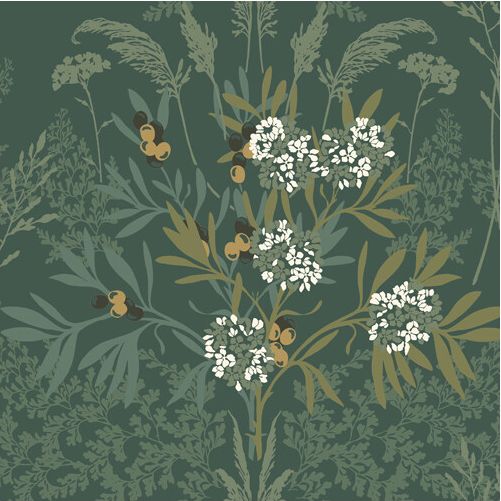 Winfield Thybony Fern Gardens Green Wallpaper WDR2009.WT.0
