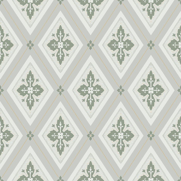 Winfield Thybony Lily Laurel Green Wallpaper WDR2019.WT.0